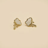 Drip Cloud Stud Earrings