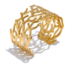 Golden Coral Cuff
