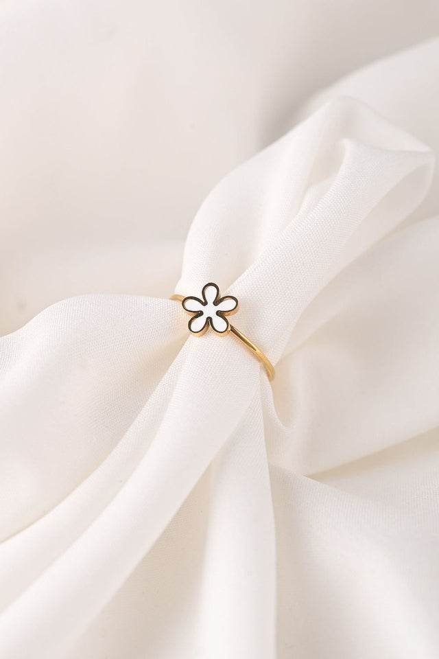 Floral Elegance Adjustable Ring
