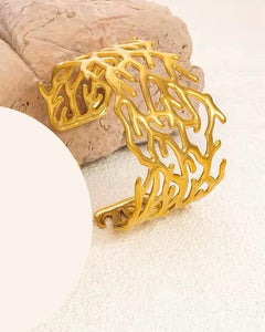 Golden Coral Cuff