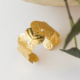 Golden Leaf Harmony Cuff