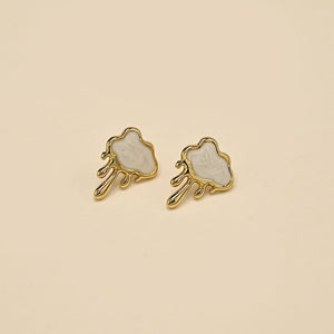 Drip Cloud Stud Earrings