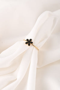 Floral Elegance Adjustable Ring