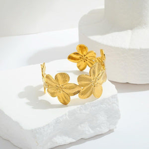gold bloom cuff