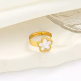 Cloverstripe Adjustable Ring