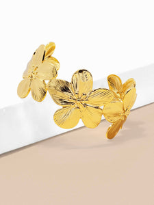 gold bloom cuff