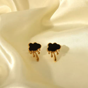 Drip Cloud Stud Earrings