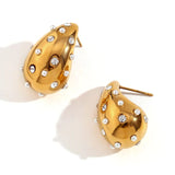 Gold Tear Drop Earings