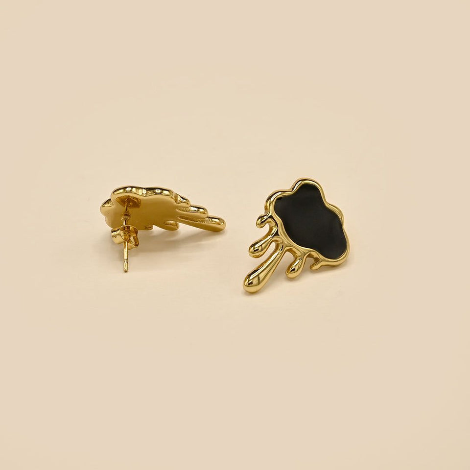Drip Cloud Stud Earrings